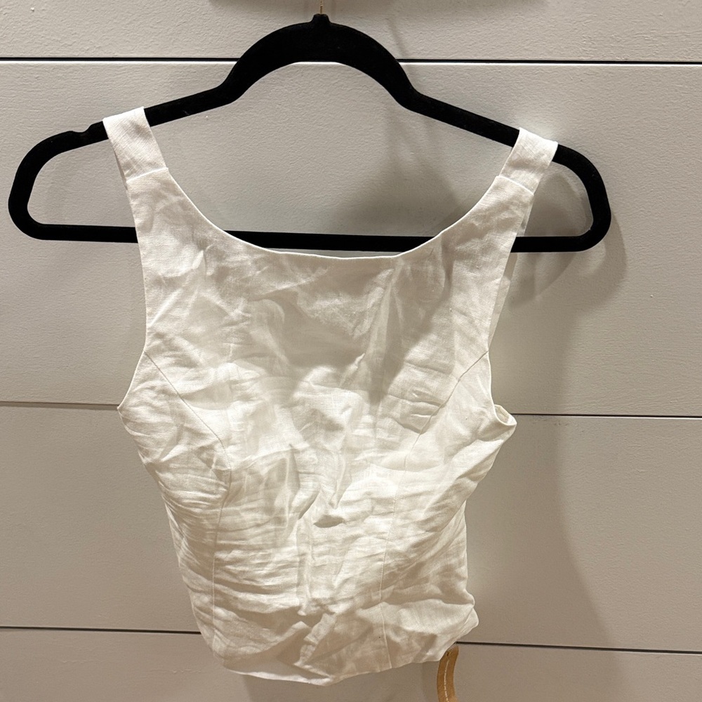 Zara White Crop Top